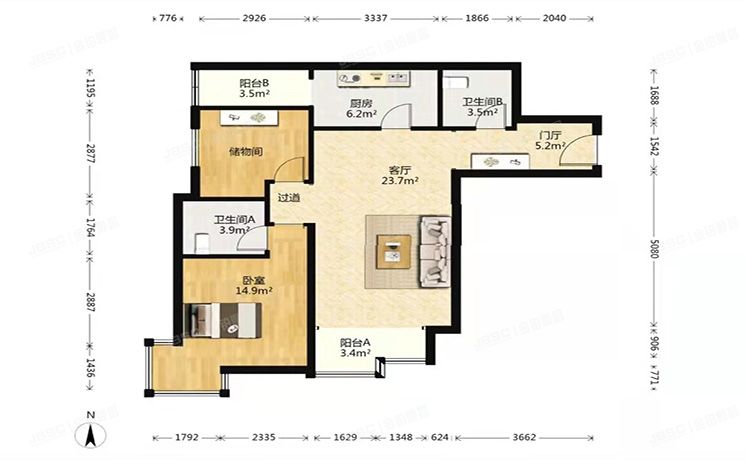 通州区 通胡大街1号8号楼24层267单元2401号（月季园）