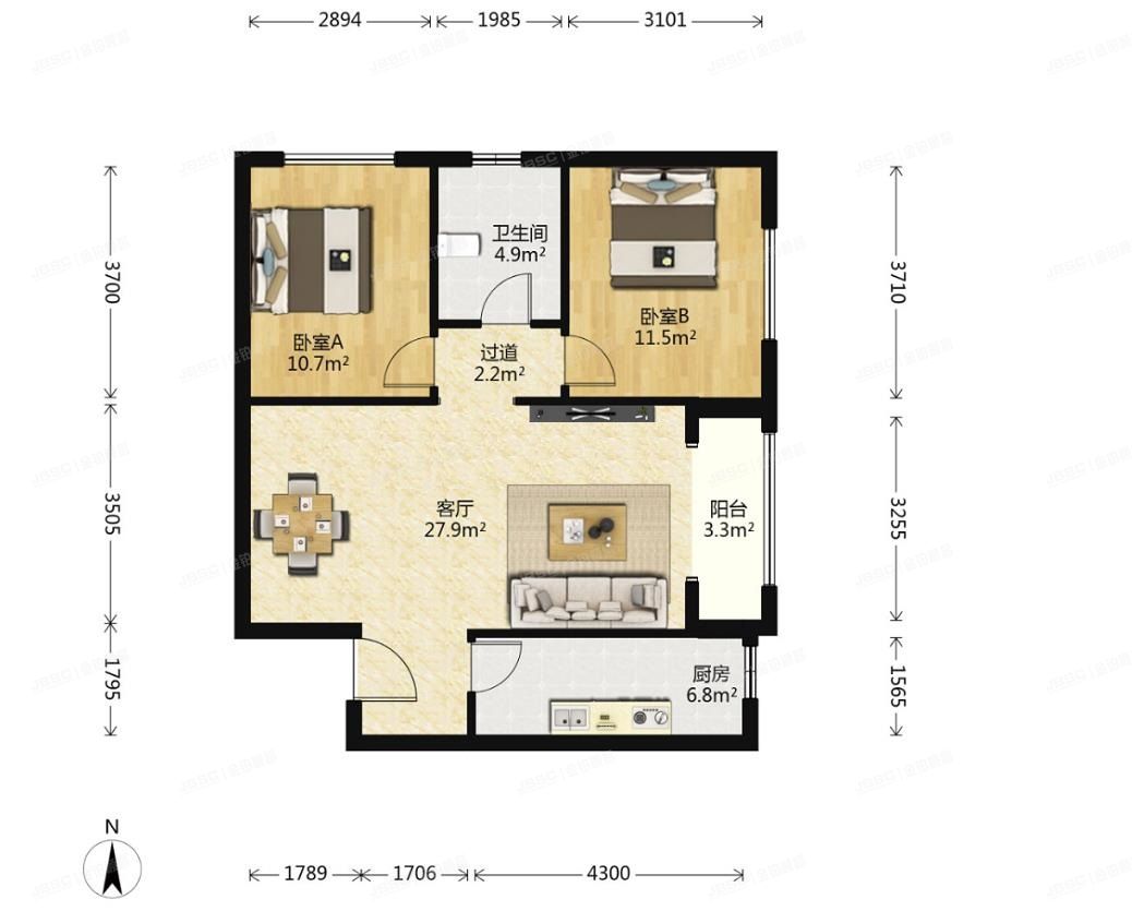 丰台区 宋庄路71号院8号楼1单元1804号（鑫兆雅园）