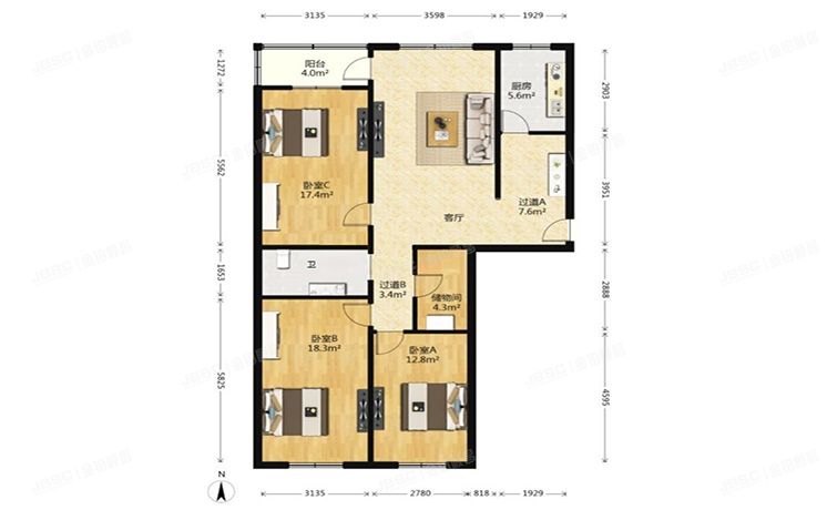 昌平区 东小口镇天通西苑二区23号楼5层2单元501号（天通西苑二区）
