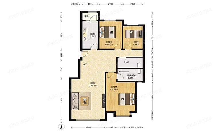 朝阳区 京奥家园512号楼2层5单元202号（奥林匹克花园）