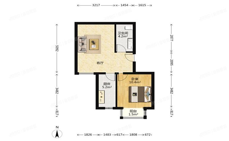 朝阳区 和敬路2号院20号楼15层2单元1502号（福润四季）限价商品房