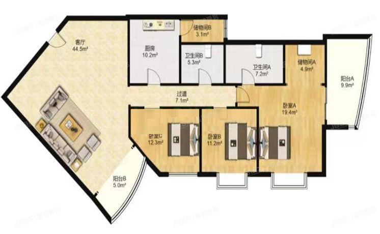朝阳区 小庄6号院1号楼13层16C（纽约豪园）公寓