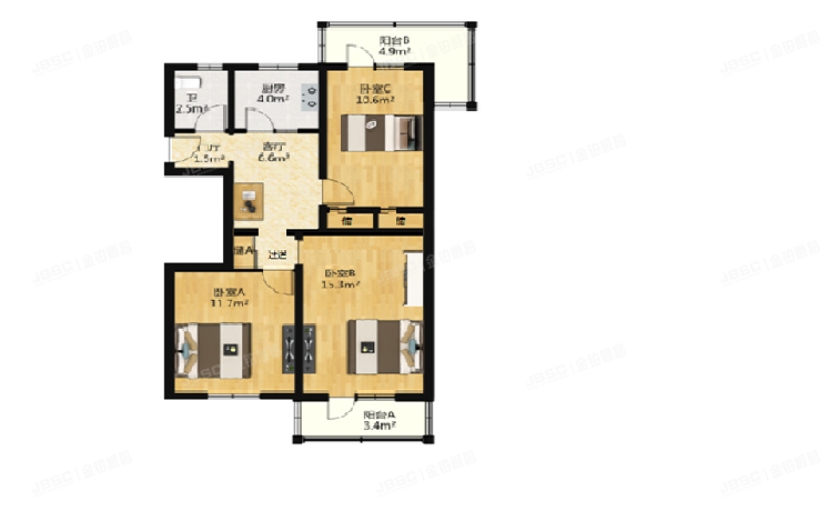 东城区 安定门外大街80号甲楼12层1201号（安外大街80号院）