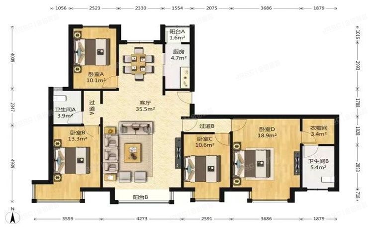 顺义区 站前街8号院7号楼8层3单元902（红杉一品）