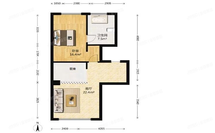 朝阳区 甜水园西园15号楼16层2单元1902（公园五号）