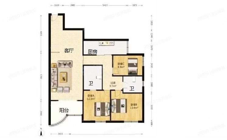 朝阳区 天创世缘312号楼9层904