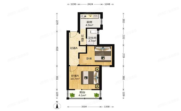 海淀区 牡丹园西里9号楼4层401号（牡丹园西里）房改房