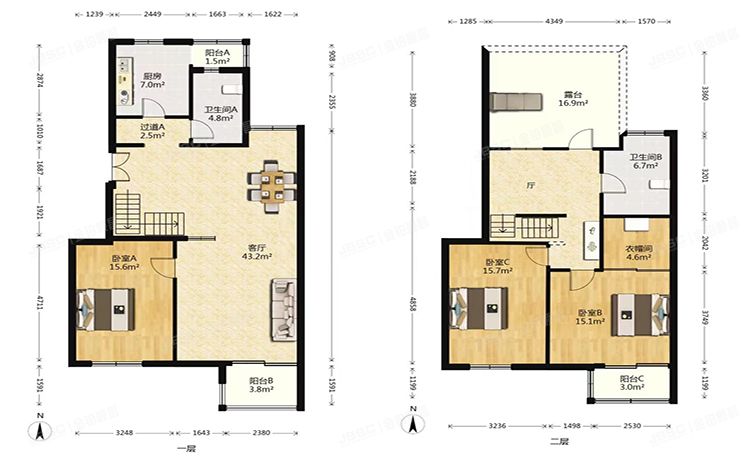 大兴区 黄村中里36号楼11层5单元1101号（时代龙和大道）复式