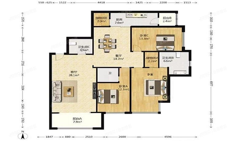 西城区 广安门大街305号8区6号楼12层1503室（荣丰2008）