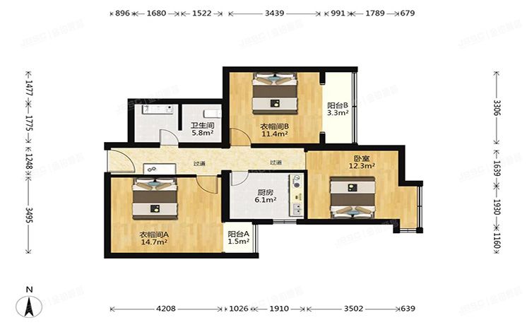 丰台区 莲花河东侧路1号院6号楼10层1005号（嘉莲苑）