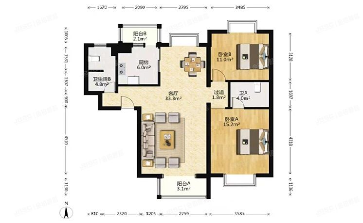 房山区 长阳镇碧桂园46号楼13层1单元1301（碧桂园）