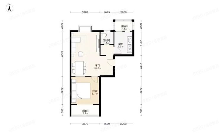 朝阳区 垡头翠成馨园124号楼7层3单元704（翠成馨园）经适房