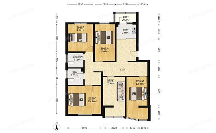 房山区 长阳碧桂园3号楼4层1-402（碧桂园）