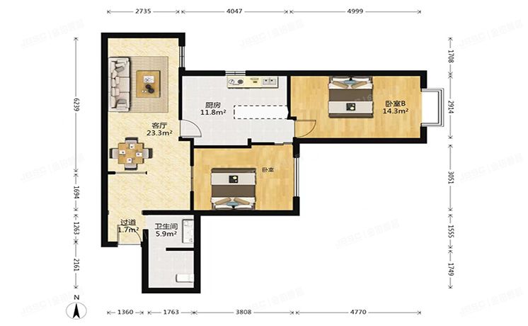 石景山区 海特花园57号楼8层2单元805号（福雅居）