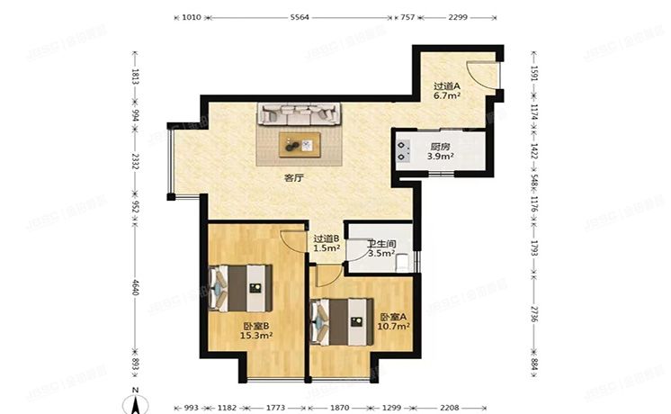 通州区 芙蓉园293号楼21层3单元2104（京贸国际城）