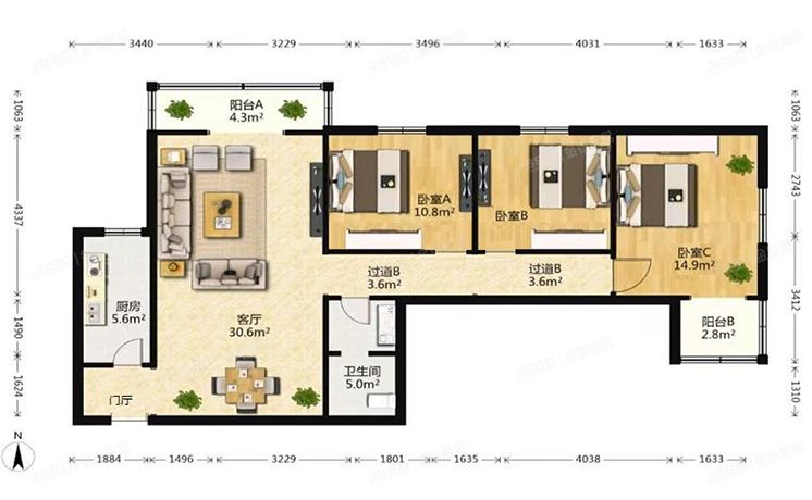 石景山区 金顶街三区9号楼10层1001