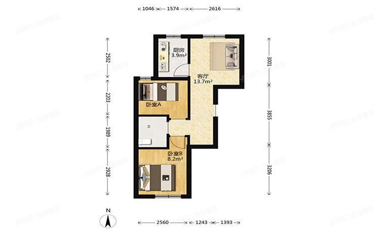 房山区 康泽佳苑17号楼14层2单元1403