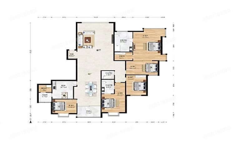 朝阳区 朝阳公园南路8号院2号楼13层1605（棕榈泉国际公寓）