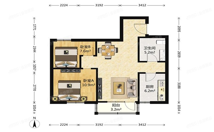 房山区 良乡西潞东里7号楼4层404