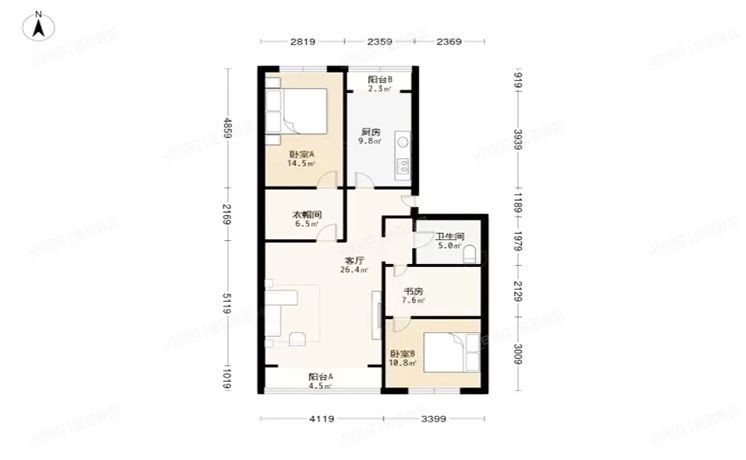 昌平区 北七家镇天通东苑三区49号楼4层20单元2号