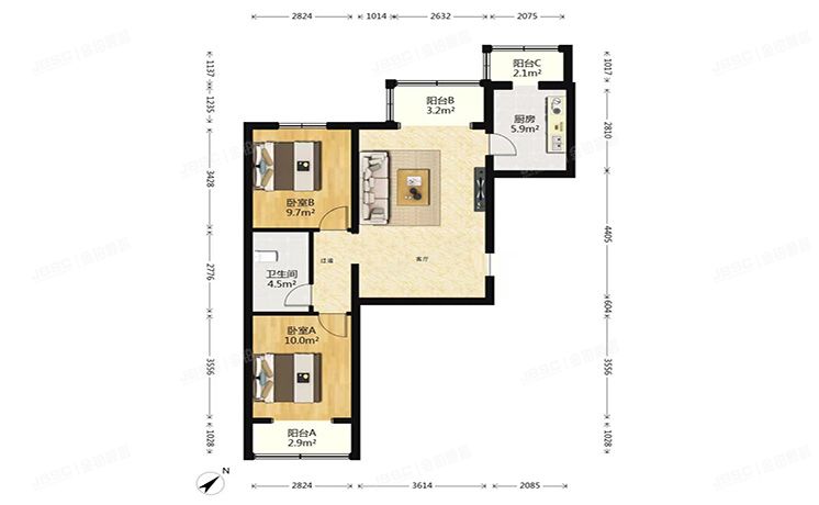 丰台区 期颐百年6号楼4层2单元403