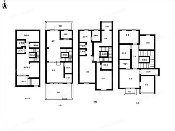 顺义区 天竺新新家园23号楼-1至3层02 别墅