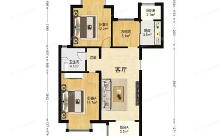 顺义区 下坡屯家园一区6号楼5层1单元501