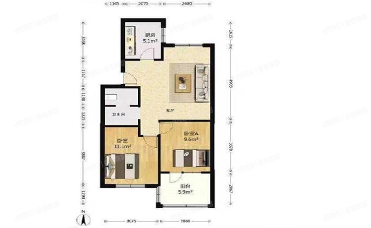 朝阳区 安慧里五区6号院4号楼6层3门601