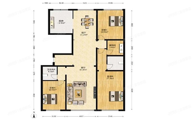 海淀区 西山壹号院南区10号楼4层2单元528