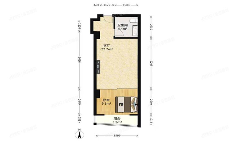 丰台区 珠江骏景2号楼13层1单元1309号