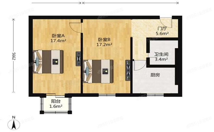 西城区 三里河二区23号楼4层1-14