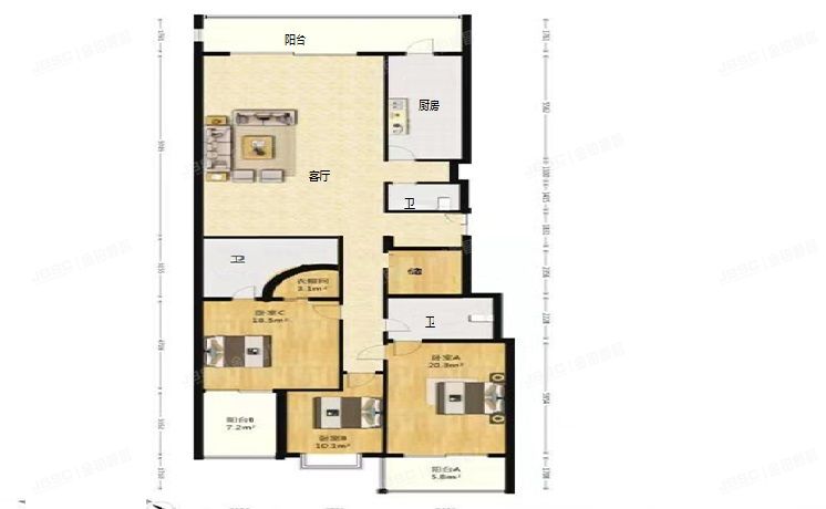 朝阳区 英特公寓1号楼14层A1706