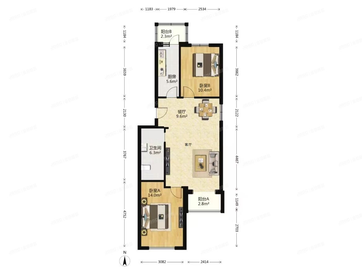朝阳区 通惠家园惠生园6号楼5层5-501号