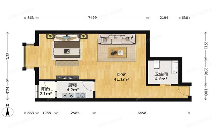 朝阳区 金泰先锋429号楼12层1502