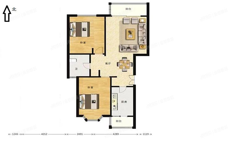 朝阳区 嘉铭桐城1区5号楼6层9门602