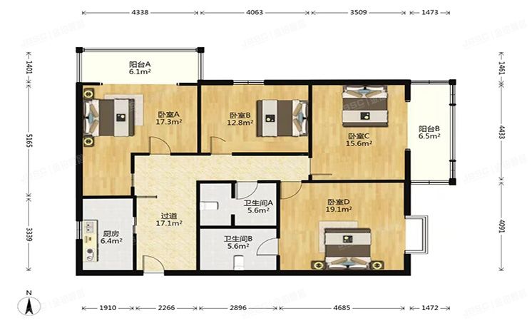 昌平区 东小口镇天通西苑二区10号楼14层1号
