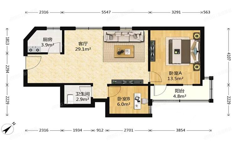 丰台区 芳城园二区5号楼13层1306号