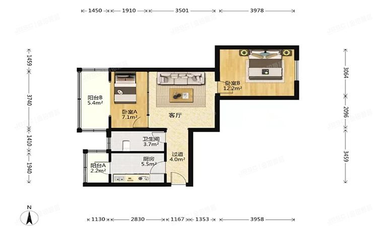 通州区 西上园一区3号楼3层131