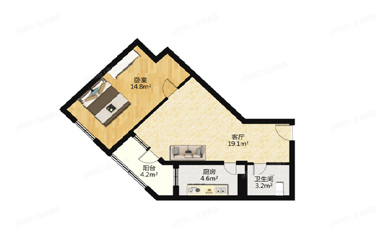 朝阳区 世纪村二区10号楼3层302
