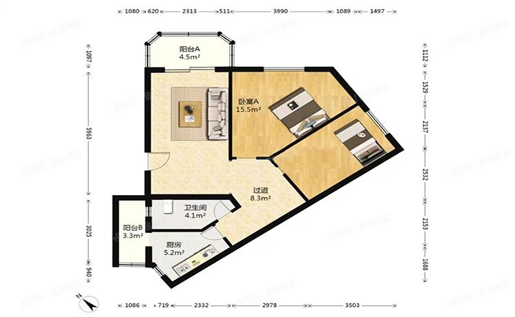 通州区 富河园2号楼2层421