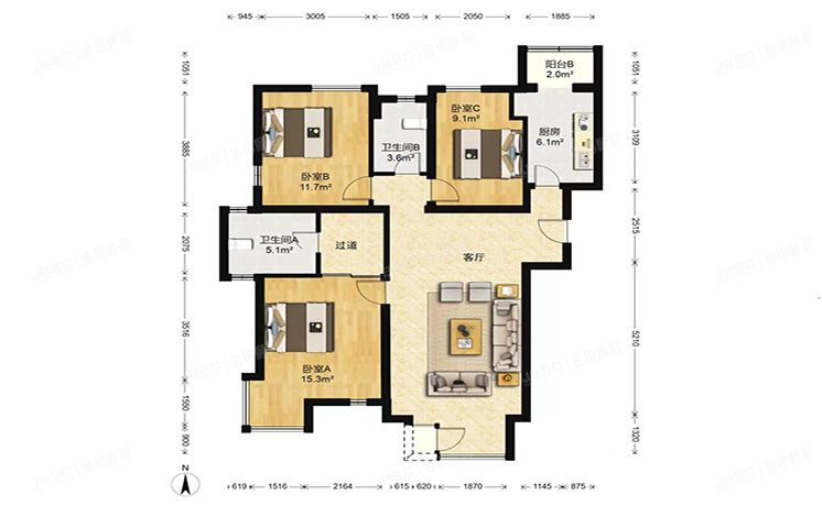 丰台区 南宫智苑30号楼4层02单元402
