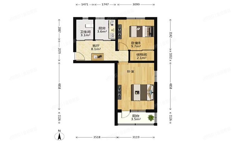 东城区 光明西里10号楼2层1-3