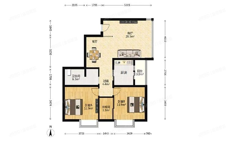 海淀区 绿波漫板4号楼6层1单元601