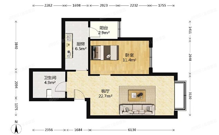 东城区 东环居苑7号楼11层1104