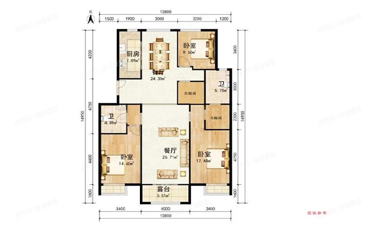 海淀区 琨御府西区5号楼4层4单元301