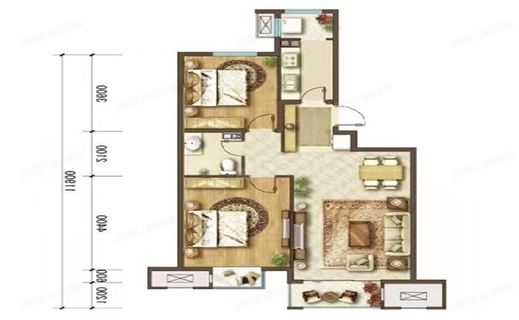 昌平区 首开国风美唐6号楼5层1单元502号