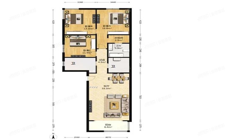 海淀区 蓝靛厂春荫园5号楼12层2单元15D
