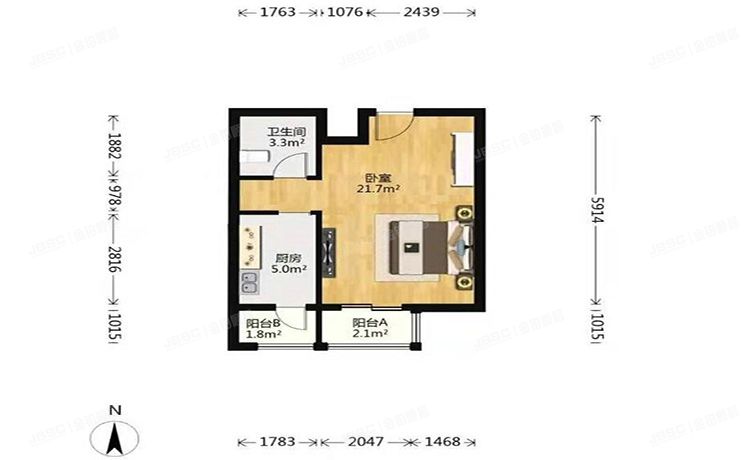 大兴区 榆垡新城嘉园6号楼10层2单元1002