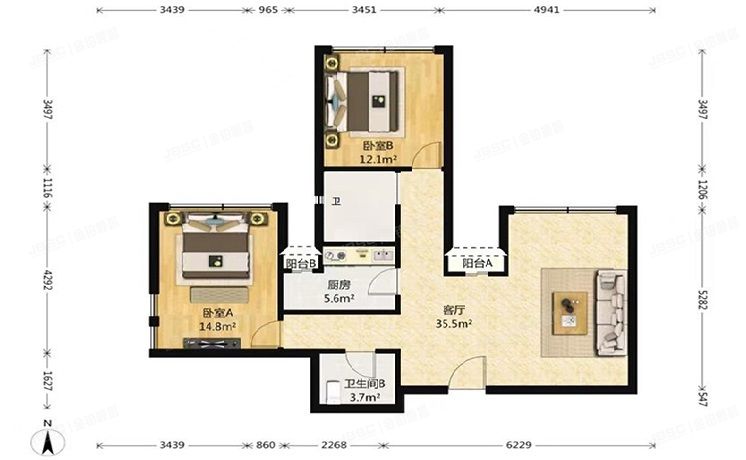朝阳区 柏林爱乐二期28号楼11层1105