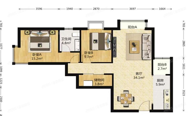朝阳区 方舟苑8号楼2层0210（城市月光）